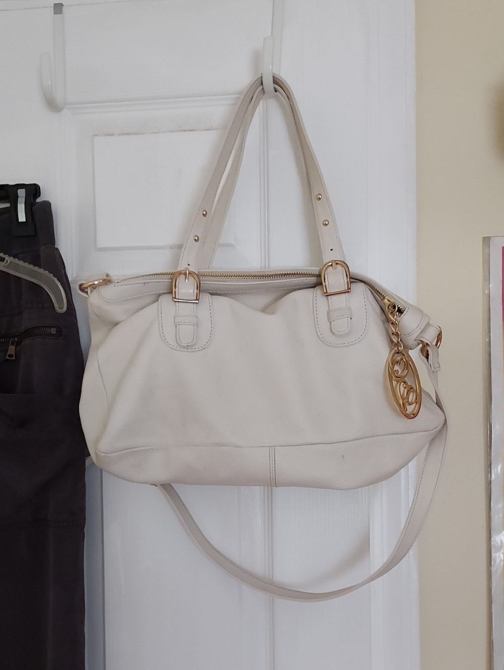Onna Ehrlich Winter White Leather Bag